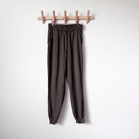 lululemon athletica Pants - lululemon athletica Olive Green Drawstring Joggers